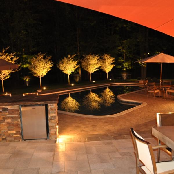 patio at night